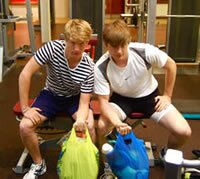 Ross and Ed will carry your shopping!